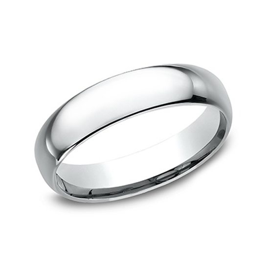 Low Dome Comfort Fit Platinum - Men's Wedding Bands Wedding Bands