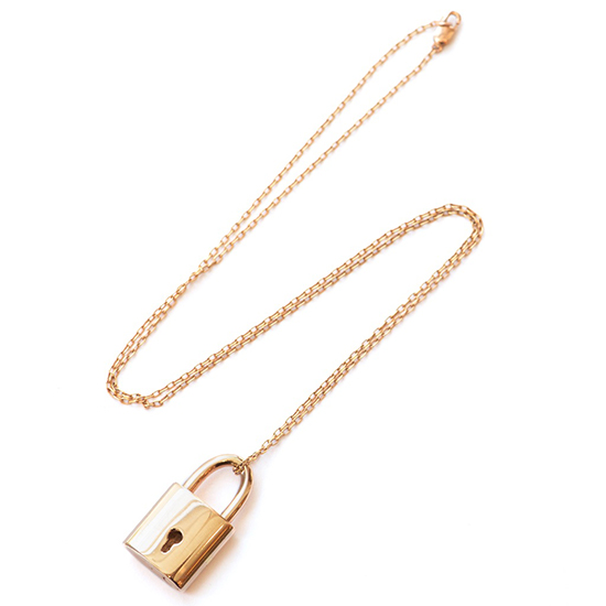 Marisa Perry Lock Pendant Necklace