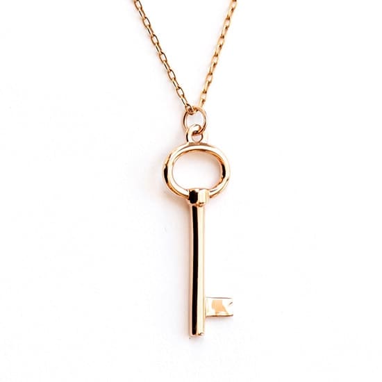 Key Pendant Necklace - Necklaces Jewelry Collections