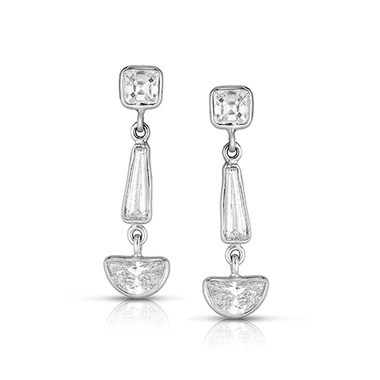 Half moon-cut Diamond Dangle Earrings | Marisa Perry Light Drop ...