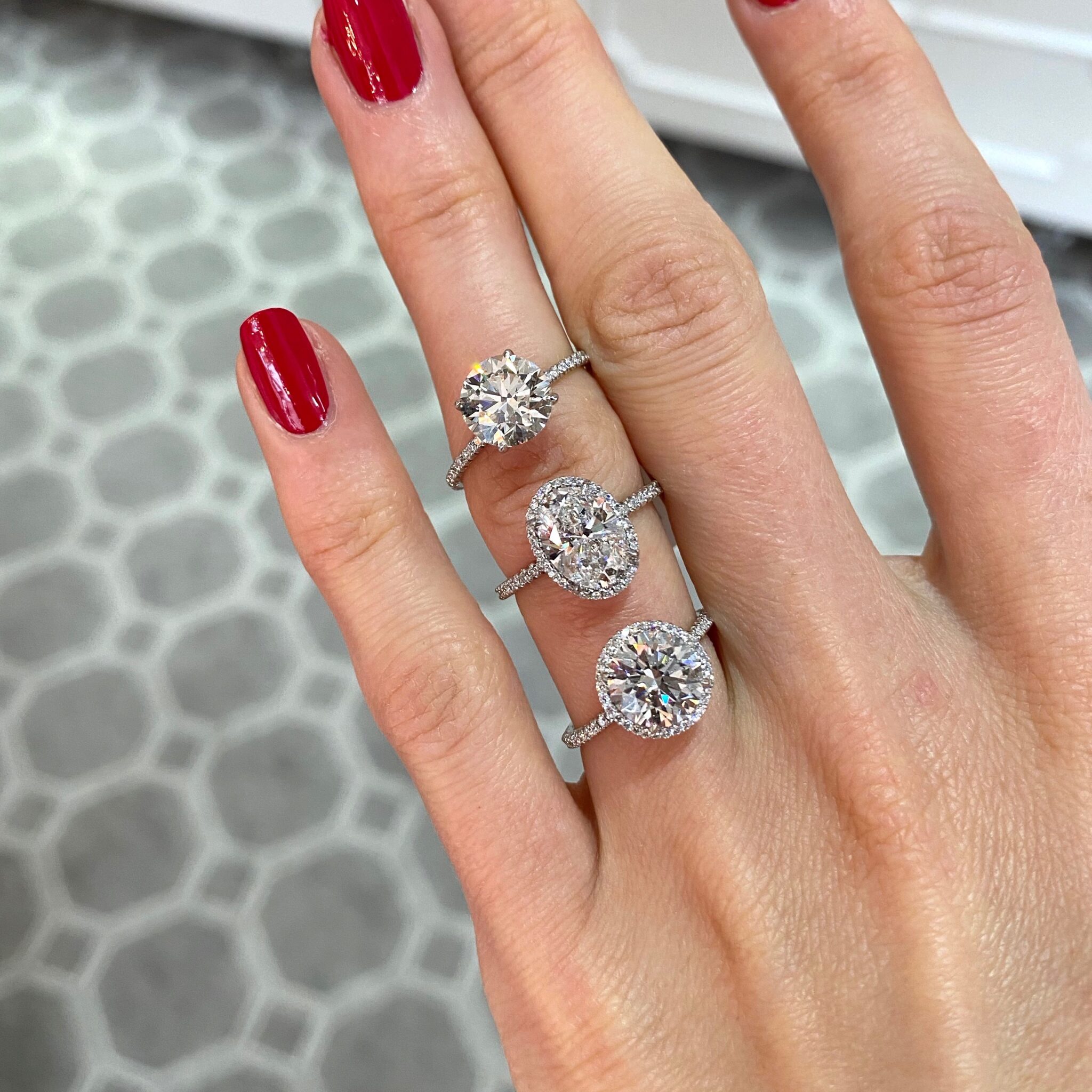 Four ways to emphasize a center stone