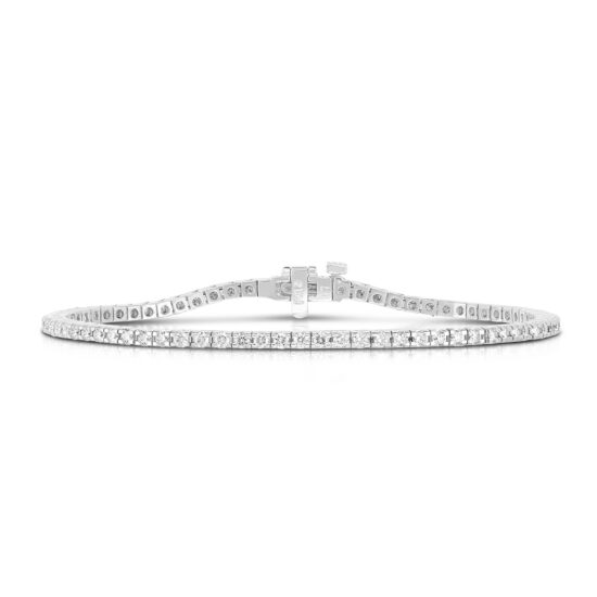 2 Carat Diamond Tennis Bracelet 14k White Gold