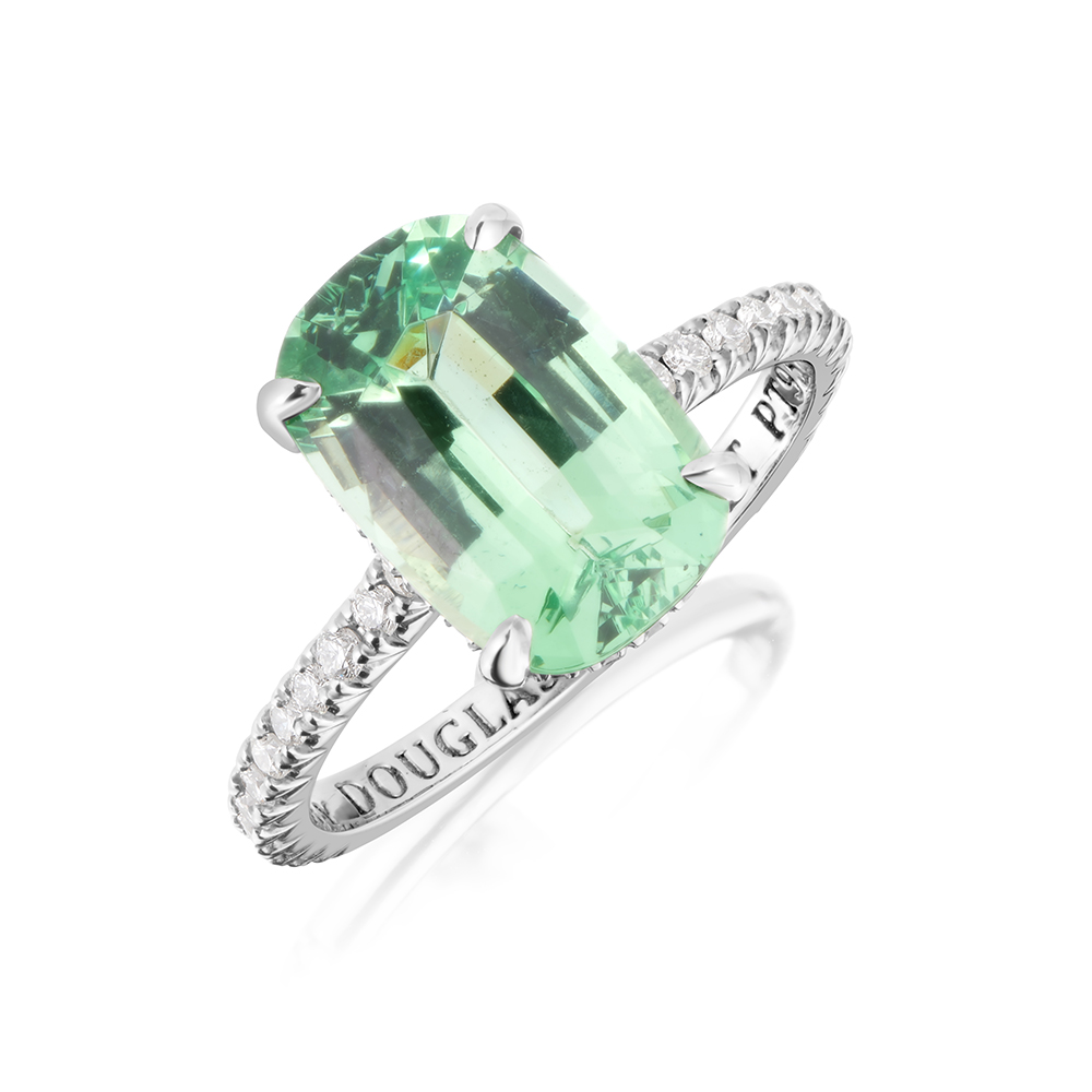 3.38 carat Mint Green Grossular Garnet Katherine Ring | Marisa Perry by Douglas Elliott