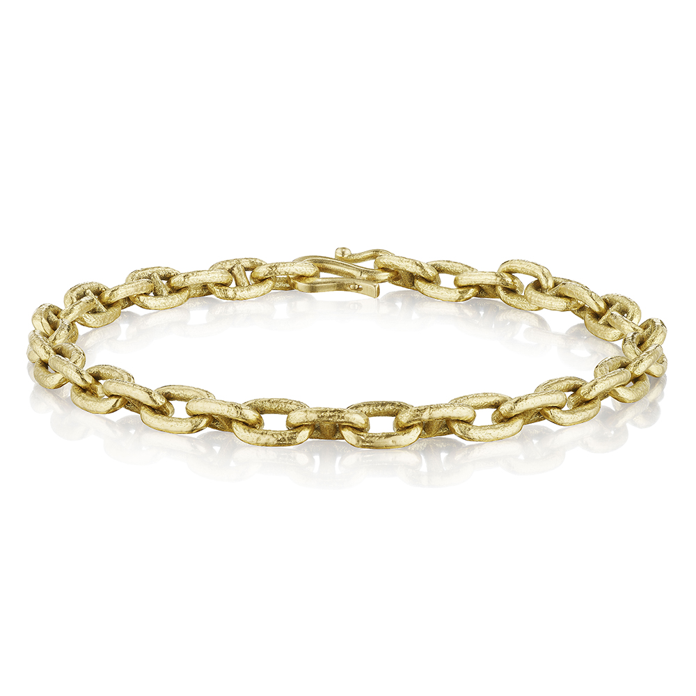 DE Large Roman Link Bracelet 18k Yellow Gold | Marisa Perry by Douglas Elliott