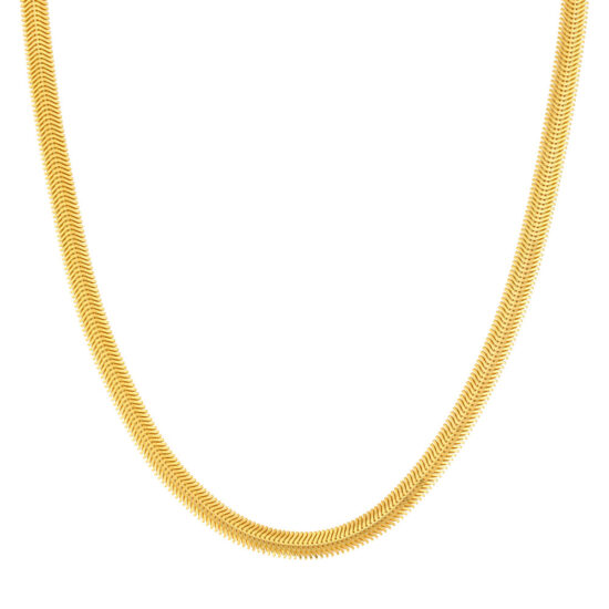 6.40mm Hollow D/C Snake Chain Necklace