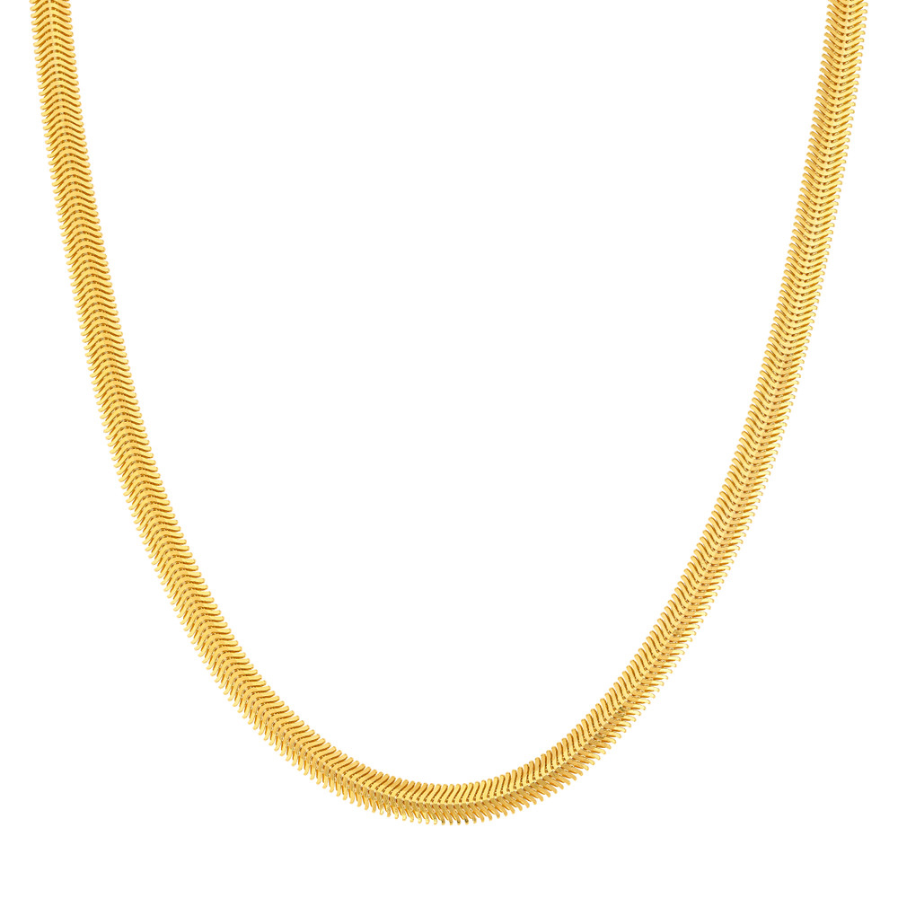 6.40mm Hollow D/C Snake Chain Necklace