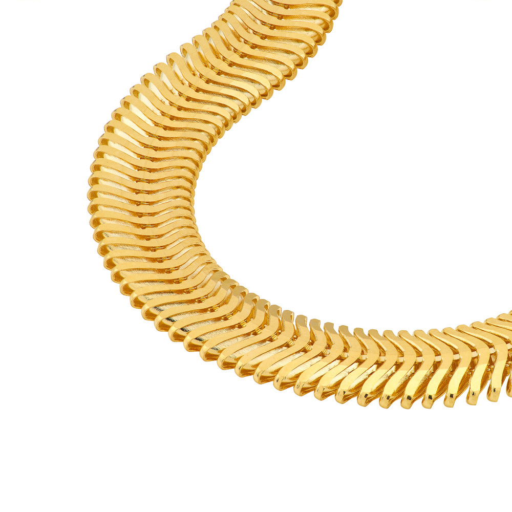 6.40mm Hollow D/C Snake Chain Necklace