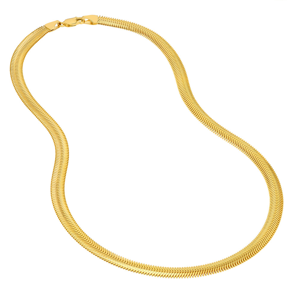 6.40mm Hollow D/C Snake Chain Necklace