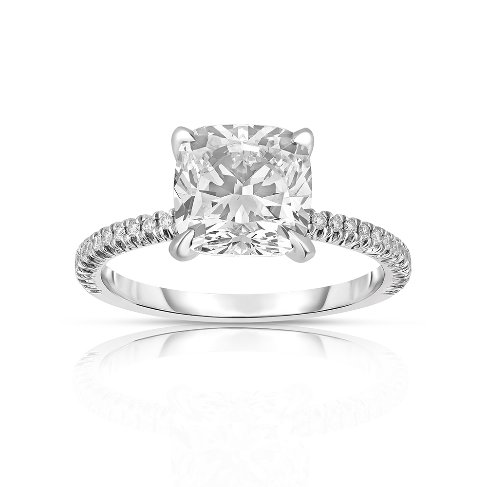 2.50 Carat Cushion Robin Setting