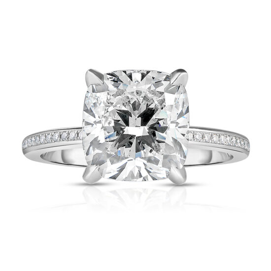 3.01 carat Cushion Anne Setting