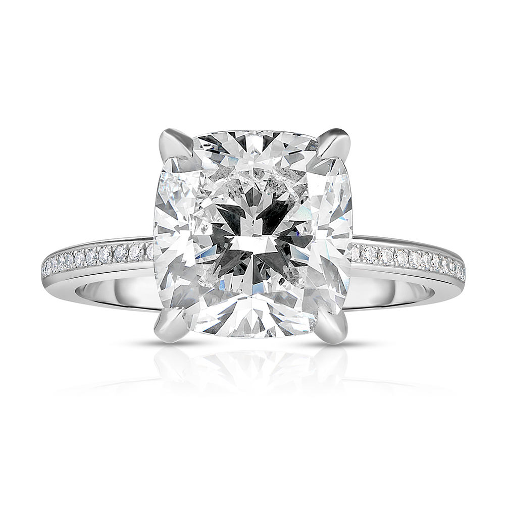 3.01 carat Cushion Anne Setting