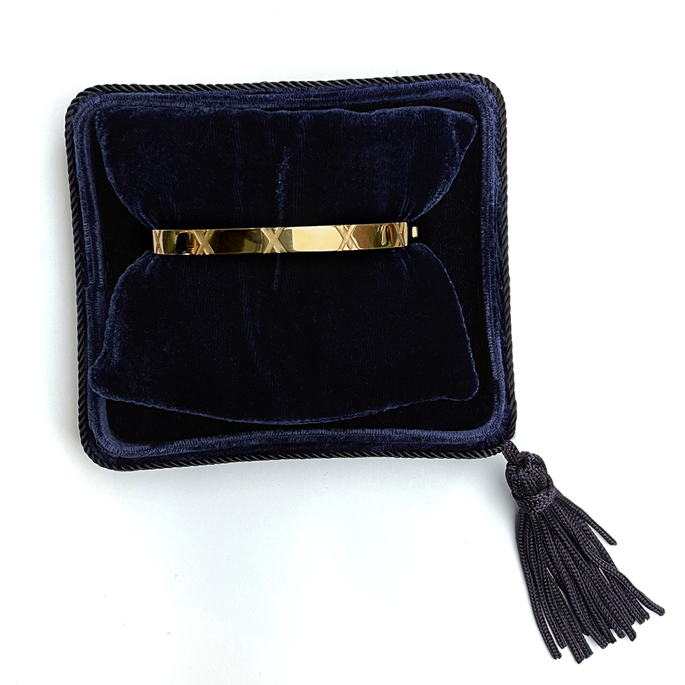 The X Collection Gold Bangle Bracelet